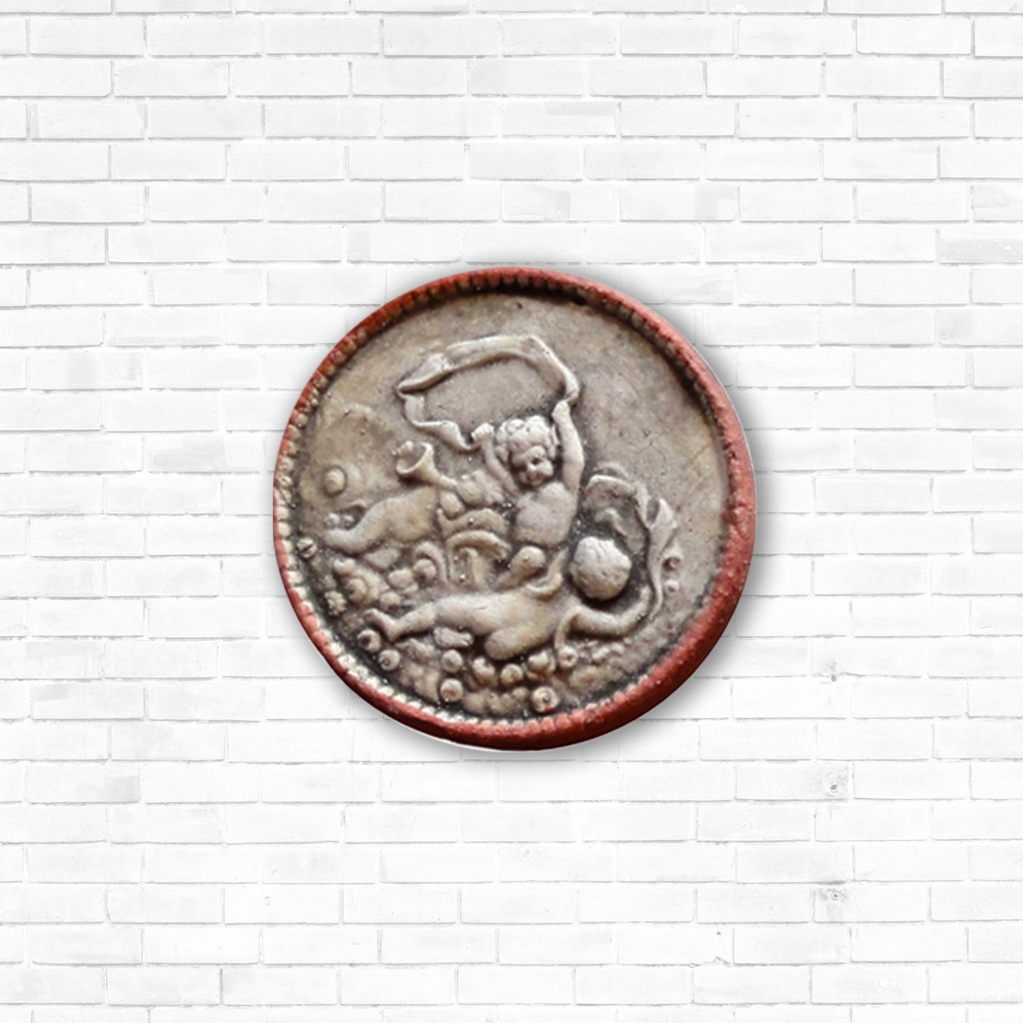 Amoretti Playing in the Clouds - Terracotta