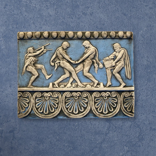 Grape pressing scene