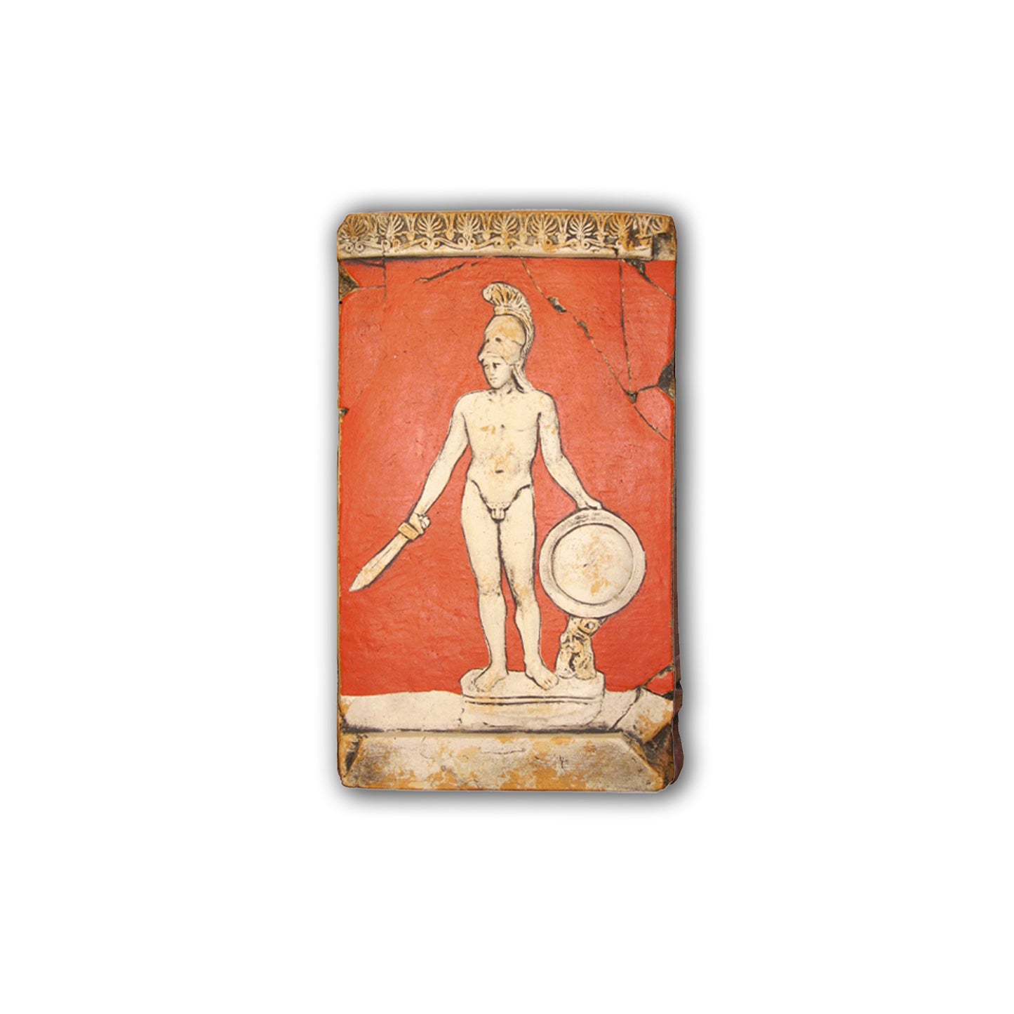 Ares, God of War, Painted Bas-Relief