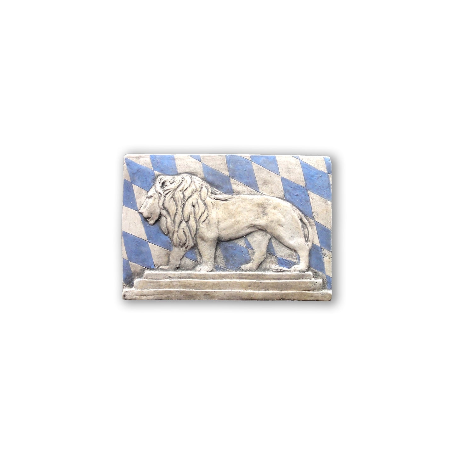 Bavarian Lion, Painted Terracotta