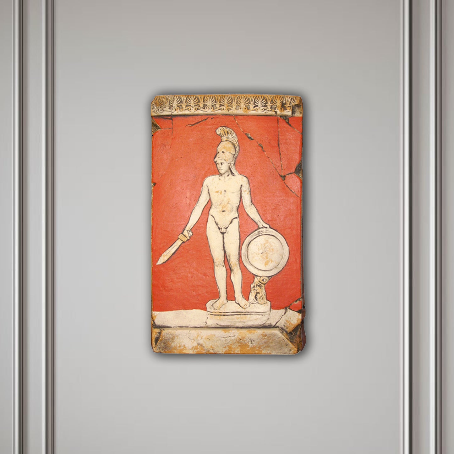 Ares, God of War, Painted Bas-Relief