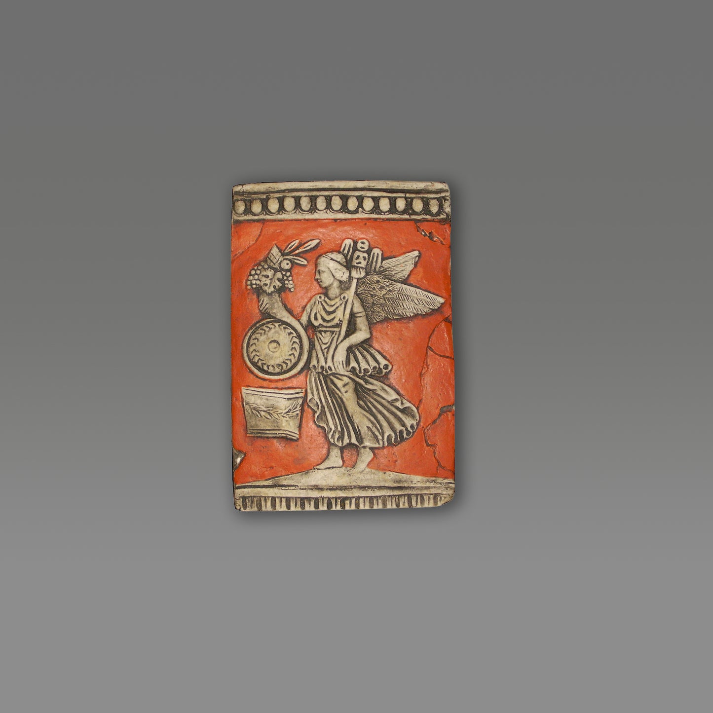 Fortuna Romana, bassorilievo in terracotta dipinta