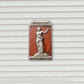 Venere, scultura in terrecotta dipinta in rosso