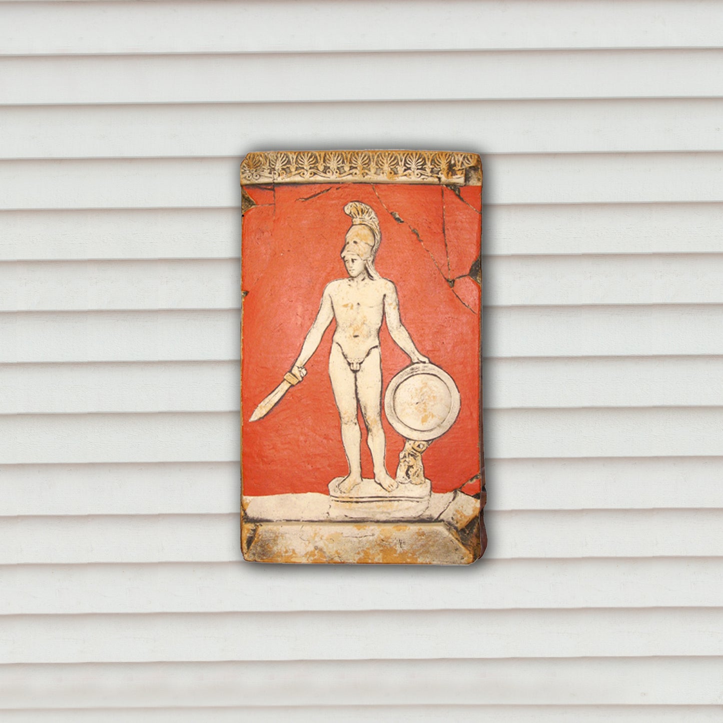 Ares, God of War, Painted Bas-Relief
