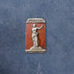 Venere, scultura in terrecotta dipinta in rosso