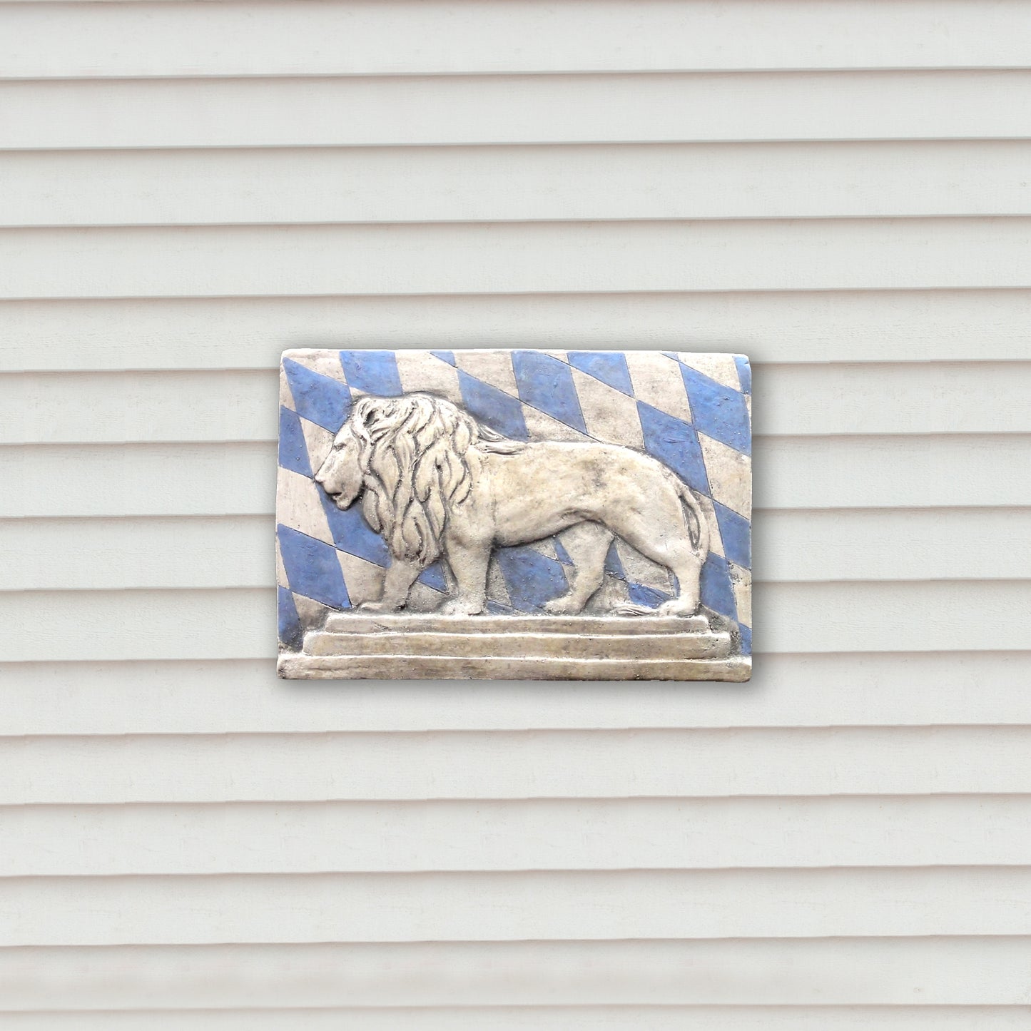 Bavarian Lion, Painted Terracotta