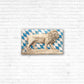 Big Bavarian lion, painted with glazes