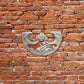 Oscillum, scultura in terracotta dipinta in rosso