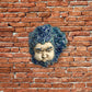 Aeolus, God of the Winds, Painted Sculpture in Ceramic