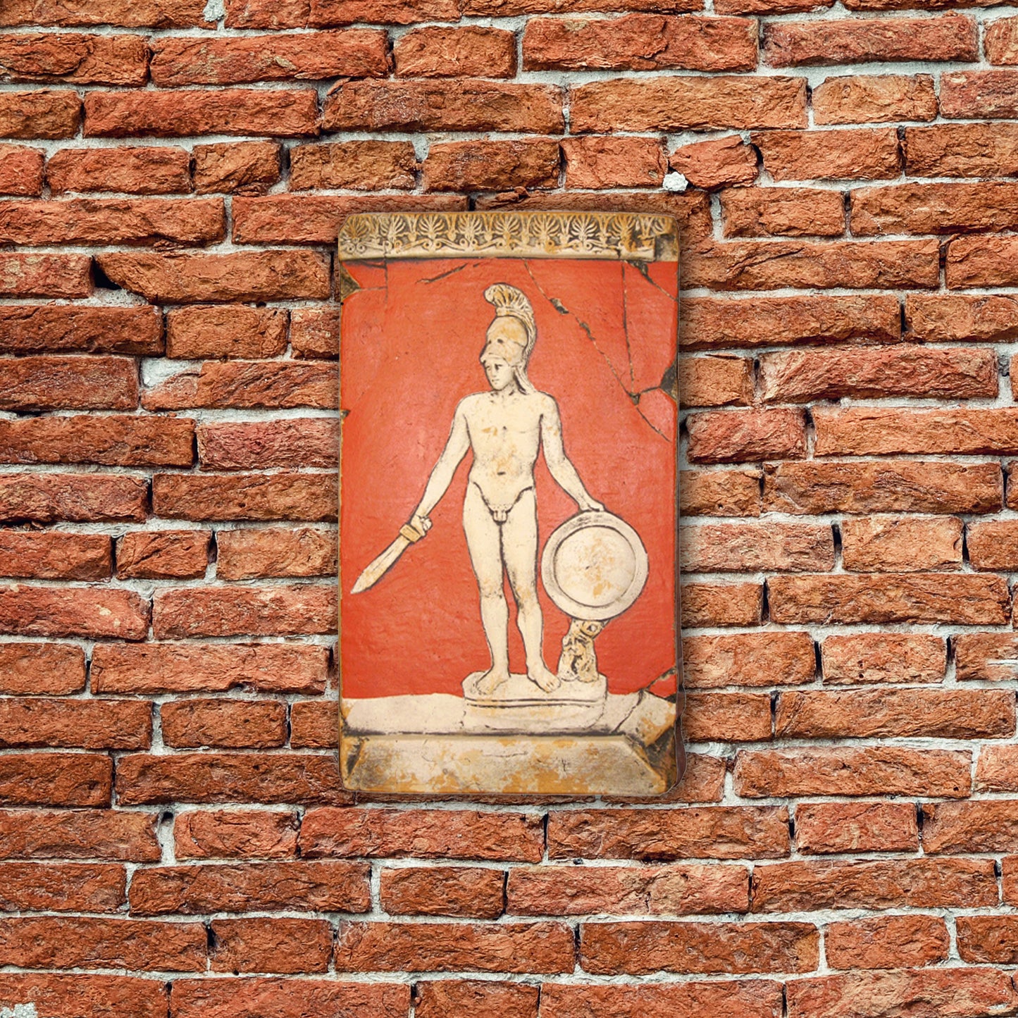 Ares, God of War, Painted Bas-Relief