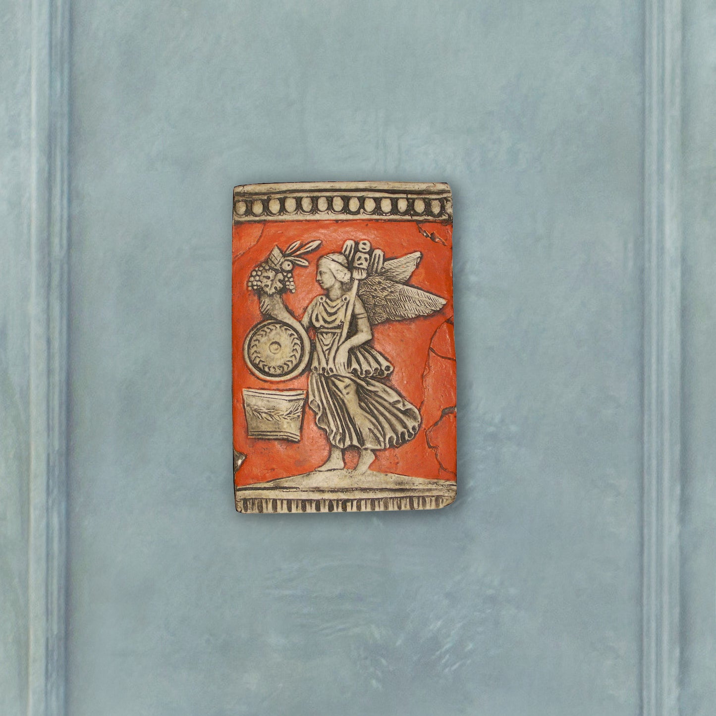 Fortuna Romana, bassorilievo in terracotta dipinta