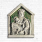 Madonna del Latte - Scultura in ceramica dipinta a smalto