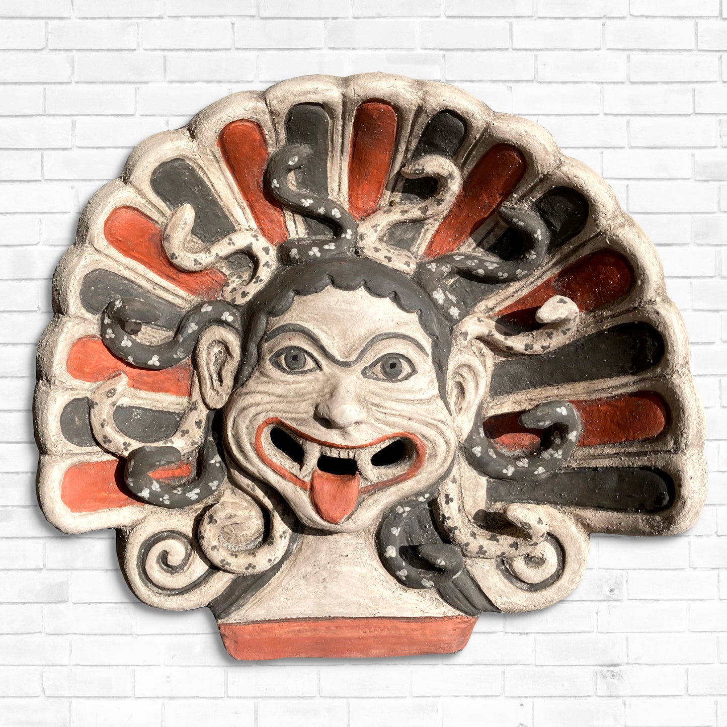 Antefix with Gorgo's Head, Painted Sculpture
