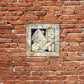 Il Leone di San Marco - Scultura in ceramica dipinta con dorature