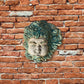 Aeolus, God of the Winds, Painted Sculpture in Ceramic