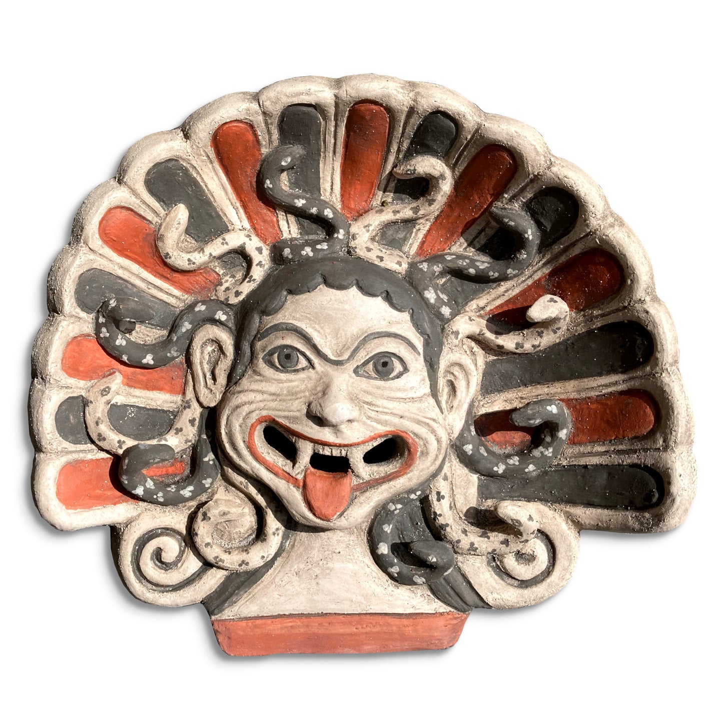 Antefix with Gorgo's Head, Painted Sculpture