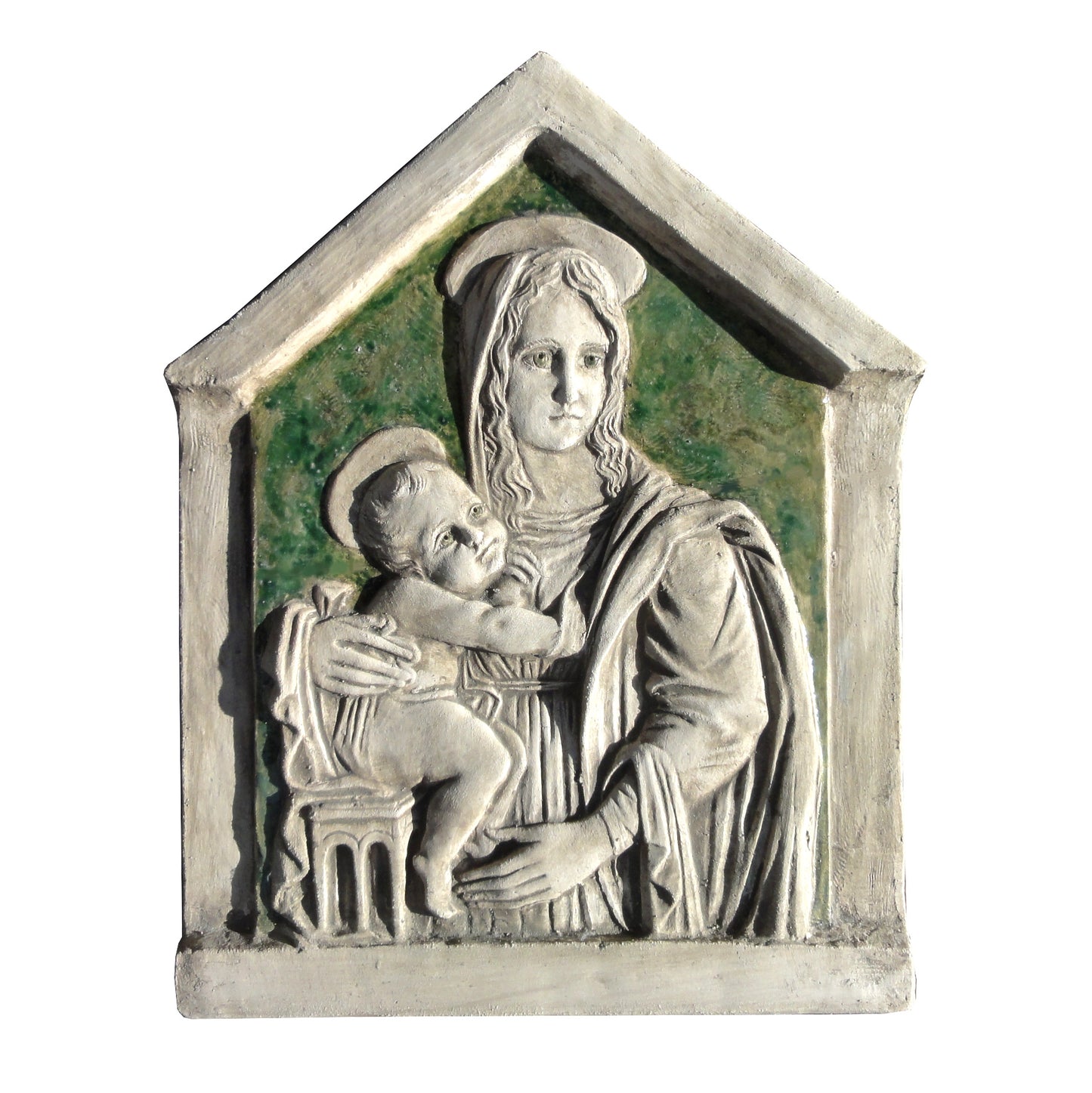 Madonna del Latte - Scultura in ceramica dipinta a smalto