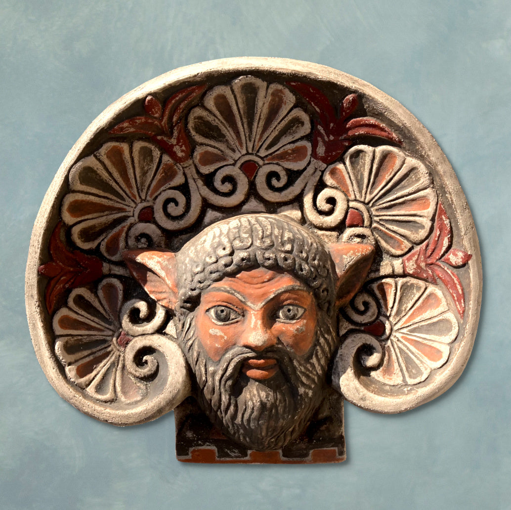 Antefissa con testa di Sileno, da Pyrgi
