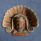 Antefix with Silenus, Painted sculpture