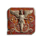 Vittoria, bassorilievo in ceramica dipinta